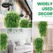 32 Inch - 20 Pcs Artificial Hanging Plants Boston Ferns Plastic Fake Plants Garland